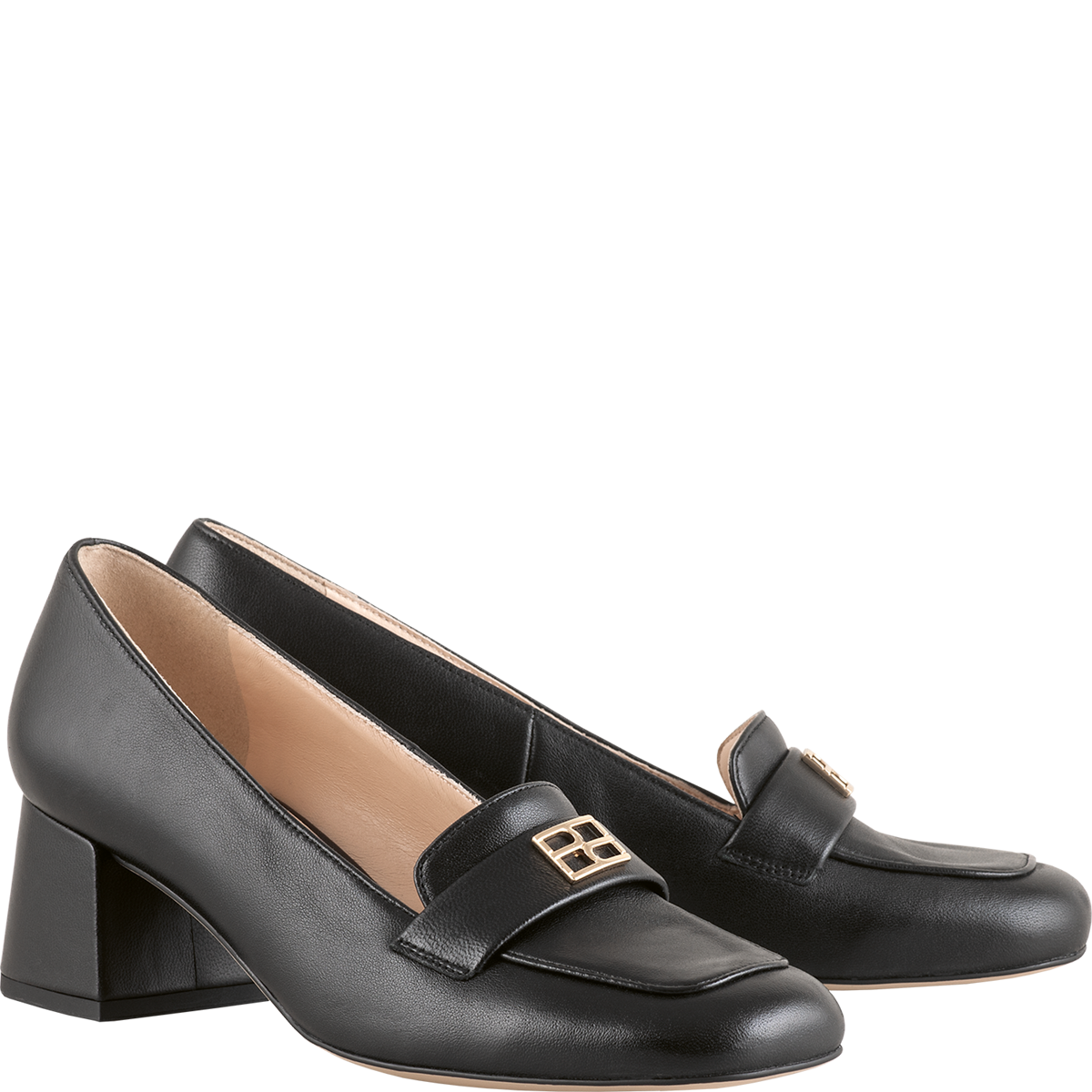 Mid block hotsell heel loafers