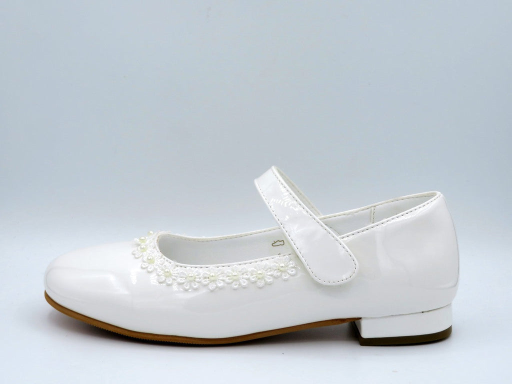 Dubarry Communion Shoe White Patent – JR Shoes